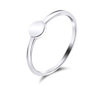 Solid Tablet Silver Ring NSR-515